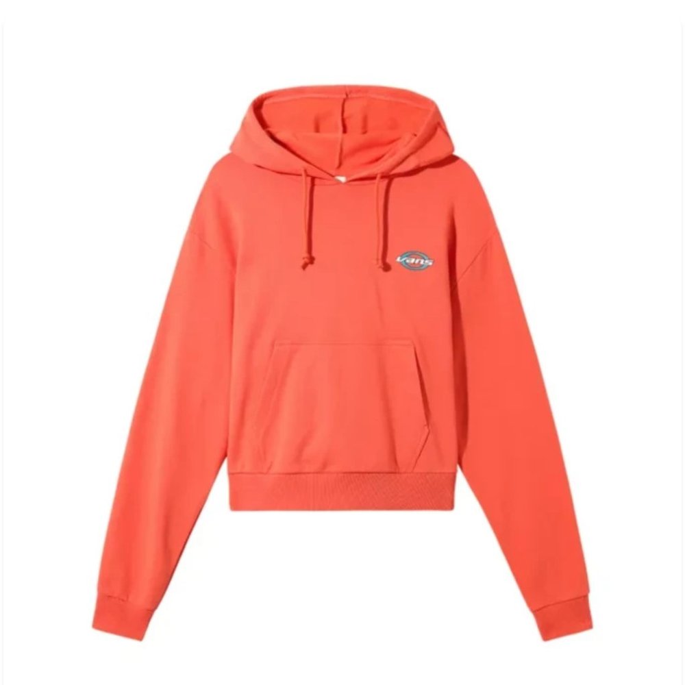 Vans Original Kair Ruh Hoodie Red Paprika Logo Women's Size XL VN0A4SAMPPR - Picture 4 of 6